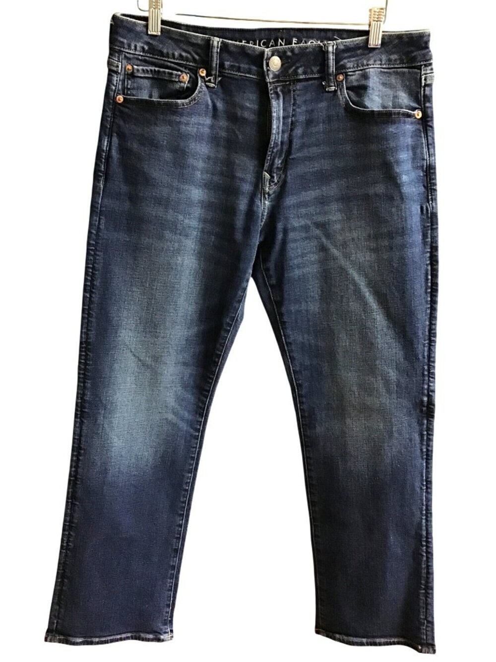 AMERICAN EAGLE- AIRFLEX+ DARK WASH STRAIGHT LEG MEN'S JEANS SIZE 34X32